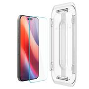 Set 2 x Folie din sticla pentru  iPhone 16 Pro cu aplicator Spigen - Glas.tR EZ-FIT HD - clear