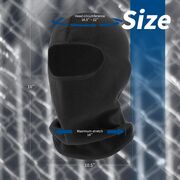 Cagula fleece polar, masca ski Techsuit, termica, unisex, negru