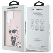 Husa premium pentru  Samsung Galaxy S25 Ultra Karl Lagerfeld compatibila Magsafe - Roz