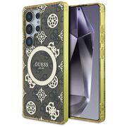 Husa premium pentru  Samsung Galaxy S25 Ultra compatibila MagSafe Guess Luxury Series - Maro deschis