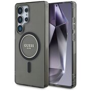 Husa premium pentru  Samsung Galaxy S25 Ultra compatibila MagSafe Guess Luxury Series - Negru denim