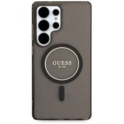 Husa premium pentru  Samsung Galaxy S25 Ultra compatibila MagSafe Guess Luxury Series - Negru denim