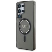 Husa premium pentru  Samsung Galaxy S25 Ultra compatibila MagSafe Guess Luxury Series - Negru denim