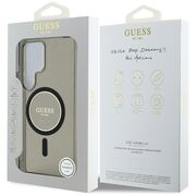 Husa premium pentru  Samsung Galaxy S25 Ultra compatibila MagSafe Guess Luxury Series - Negru denim