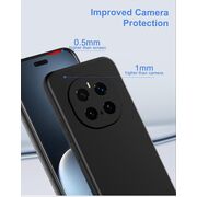 Husa pentru Honor Magic 7 Pro Liquid Silicone, subțire, captusita cu microfibra, anti amprentă, protectie cameră foto, Albastru