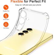 Husa pentru Samsung Galaxy S24 Plus Anti Shock 1.3mm Reinforced 4 corners (transparent)