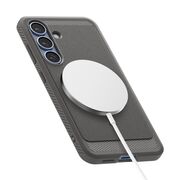 Husa premium pentru  Samsung Galaxy S25 Spigen - Rugged Armor MagSafe - Gri