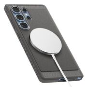 Husa premium pentru  Samsung Galaxy S25 Ultra Spigen - Rugged Armor MagSafe - Gri