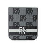 Husa premium pentru  Samsung Galaxy Z Flip 6 DKNY Pattern Energy - Gri