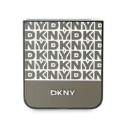 Husa premium pentru  Samsung Galaxy Z Flip 6 DKNY Pattern Energy - Maro