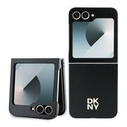 Husa premium pentru  Samsung Galaxy Z Flip 6 DKNY Pattern Energy - Negru mat