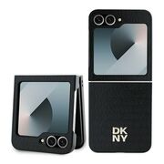 Husa premium pentru  Samsung Galaxy Z Flip 6 DKNY Pattern Energy - Negru