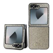 Husa premium pentru  Samsung Galaxy Z Flip 6 Guess Elegance Series - Auriu