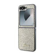 Husa premium pentru  Samsung Galaxy Z Flip 6 Guess Elegance Series - Auriu