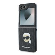 Husa premium pentru  Samsung Galaxy Z Flip 6 Karl Lagerfeld superior quality - Negru darth vader