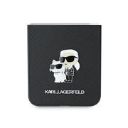 Husa premium pentru  Samsung Galaxy Z Flip 6 Karl Lagerfeld superior quality - Negru denim