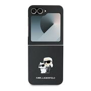 Husa premium pentru  Samsung Galaxy Z Flip 6 Karl Lagerfeld superior quality - Negru denim