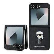 Husa premium pentru  Samsung Galaxy Z Flip 6 Karl Lagerfeld superior quality - Negru