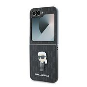Husa premium pentru  Samsung Galaxy Z Flip 6 Karl Lagerfeld superior quality - Negru