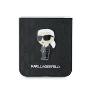 Husa premium pentru  Samsung Galaxy Z Flip 6 Karl Lagerfeld superior quality - Negru