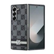Husa premium pentru  Samsung Galaxy Z Fold 6 DKNY Pattern Energy - Gri inchis