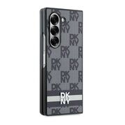 Husa premium pentru  Samsung Galaxy Z Fold 6 DKNY Pattern Energy - Gri inchis
