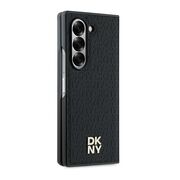 Husa premium pentru  Samsung Galaxy Z Fold 6 DKNY Pattern Energy - Negru