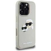 Husa premium pentru  iPhone 16 Pro Karl Lagerfeld superior quality - Gri