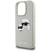 Husa premium pentru  iPhone 16 Pro Karl Lagerfeld superior quality - Gri