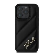 Husa premium pentru  iPhone 16 Pro Max Karl Lagerfeld superior quality - Negru denim