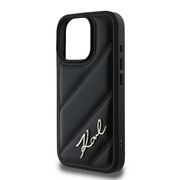 Husa premium pentru  iPhone 16 Pro Max Karl Lagerfeld superior quality - Negru denim