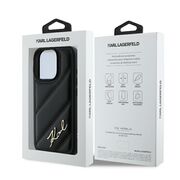 Husa premium pentru  iPhone 16 Pro Max Karl Lagerfeld superior quality - Negru denim