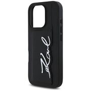 Husa premium pentru  iPhone 16 Pro Max Karl Lagerfeld superior quality - Negru mat