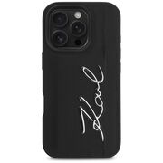 Husa premium pentru  iPhone 16 Pro Max Karl Lagerfeld superior quality - Negru mat