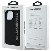 Husa premium pentru  iPhone 16 Pro Max Karl Lagerfeld superior quality - Negru royal