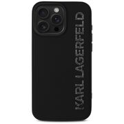 Husa premium pentru  iPhone 16 Pro Max Karl Lagerfeld superior quality - Negru royal