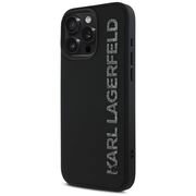 Husa premium pentru  iPhone 16 Pro Max Karl Lagerfeld superior quality - Negru royal