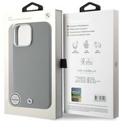 Husa premium pentru  iPhone 16 Pro Max compatibila MagSafe BMW Signature - Gri