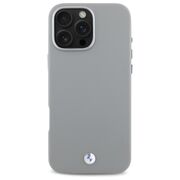 Husa premium pentru  iPhone 16 Pro Max compatibila MagSafe BMW Signature - Gri