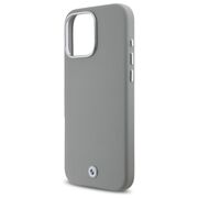 Husa premium pentru  iPhone 16 Pro Max compatibila MagSafe BMW Signature - Gri