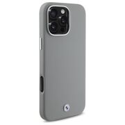 Husa premium pentru  iPhone 16 Pro Max compatibila MagSafe BMW Signature - Gri
