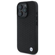 Husa premium pentru  iPhone 16 Pro Max compatibila MagSafe BMW Signature - Negru denim