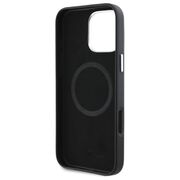 Husa premium pentru  iPhone 16 Pro Max compatibila MagSafe BMW Signature - Negru electric