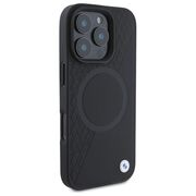 Husa premium pentru  iPhone 16 Pro Max compatibila MagSafe BMW Signature - Negru mat