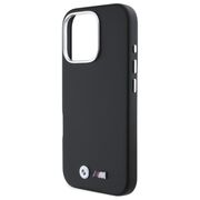 Husa premium pentru  iPhone 16 Pro Max compatibila MagSafe BMW Signature - Negru royal