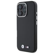 Husa premium pentru  iPhone 16 Pro Max compatibila MagSafe BMW Signature - Negru royal
