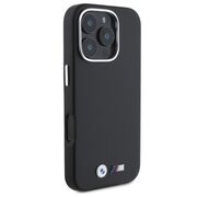 Husa premium pentru  iPhone 16 Pro Max compatibila MagSafe BMW Signature - Negru royal