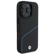 Husa premium pentru  iPhone 16 Pro Max compatibila MagSafe BMW Signature - Negru