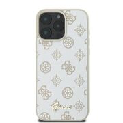 Husa premium pentru  iPhone 16 Pro Max compatibila MagSafe Guess Luxury Series - Alb