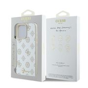 Husa premium pentru  iPhone 16 Pro Max compatibila MagSafe Guess Luxury Series - Alb